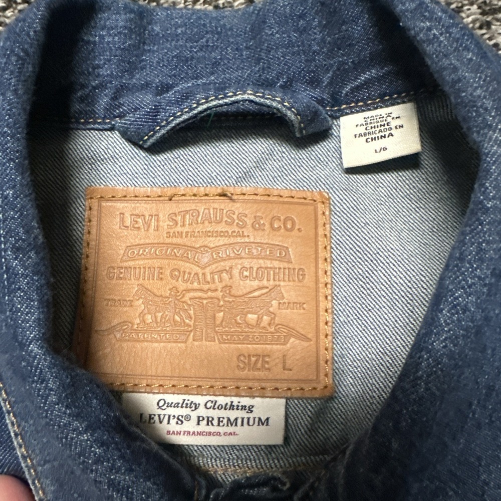 Levi Strauss Premium Big E Patchwork Two Tone Tru… - image 2